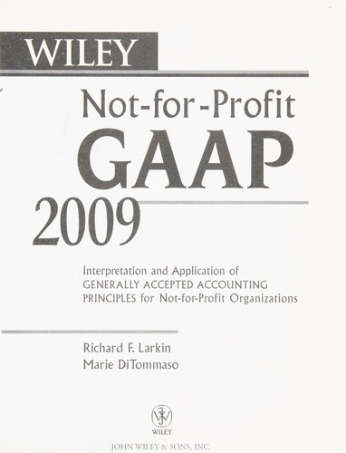 Wiley not-for-profit GAAP 2009
