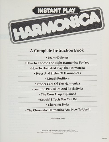 Instant play harmonica