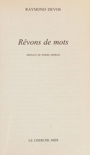 Rêvons de mots