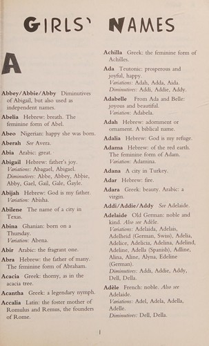 Baby names for Australians