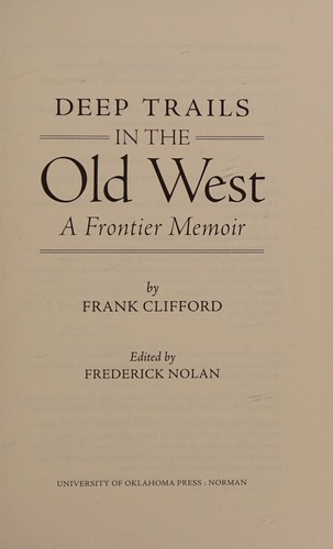 Deep trails in the old West