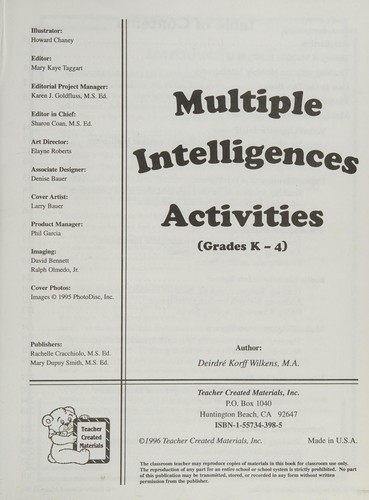 Multiple intelligences activities