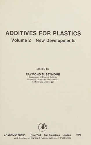 Additives for plastics