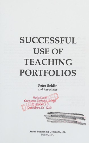 Successful use of teaching portfolios