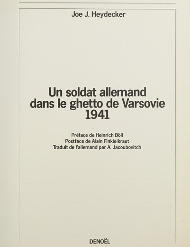 Un soldat allemand dans le ghetto de Varsovie, 1941