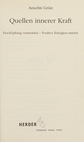 Quellen innerer Kraft