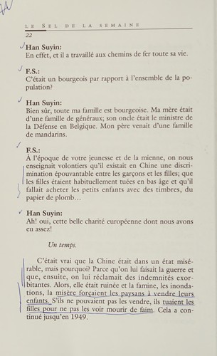Le Sel de la semaine