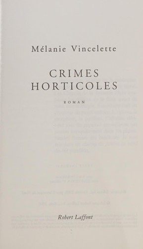 Crimes horticoles