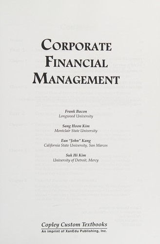 Corporate financial management