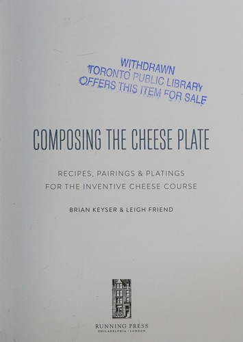 Composing the cheese plate