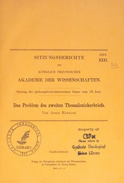 Das Problem des zweiten Thessalonicherbriefs