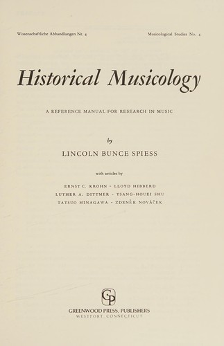 Historical musicology