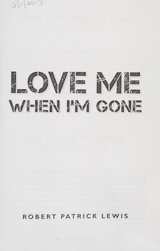 Love Me When I'm Gone