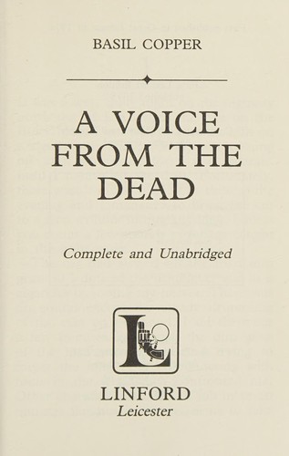 A voice from the dead