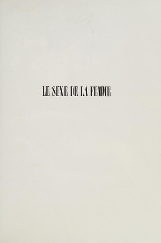 Le Sexe de la femme