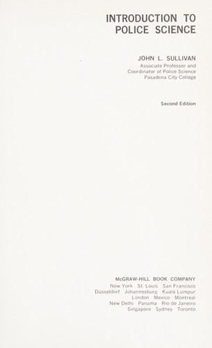 Introduction to police science