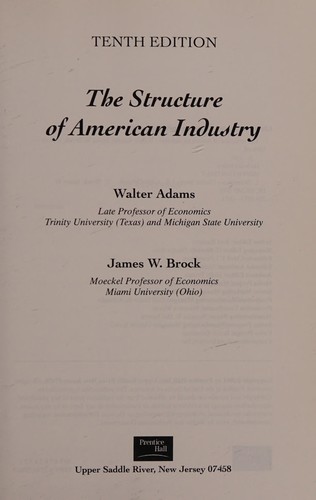 The structure of American industry