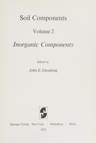 Inorganic components (His Soil components)