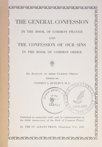 The general confession in the Book of Common Prayer