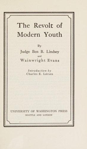 The revolt of modern youth