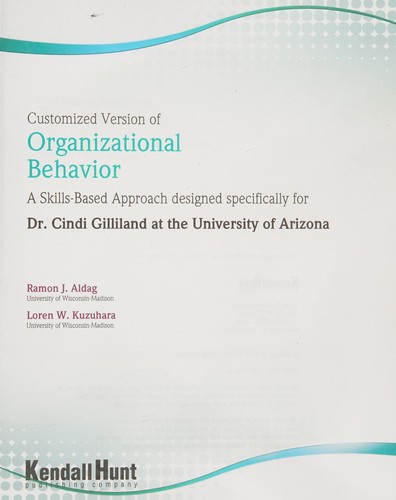 Customized Version of Organizational Behavior
