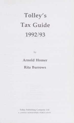 Tolley's Tax Guide (Tolley's Tax Annual)