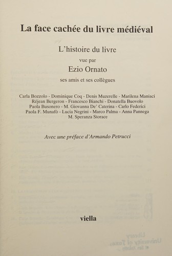 La face cachée du livre médiéval