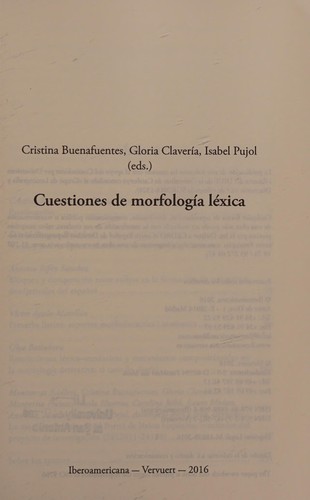 Cuestiones de morfología léxica