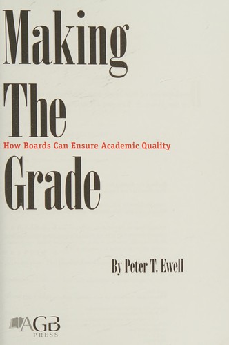 Making The Grade - How Boards Can Ensure Academic Quality