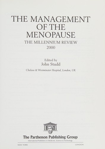 The management of the menopause