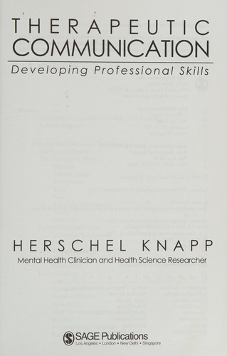 Therapeutic communication