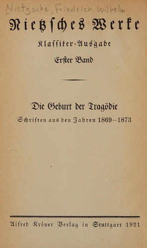 Nietzsches Werke