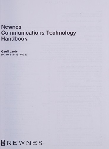 Newnes communications technology handbook