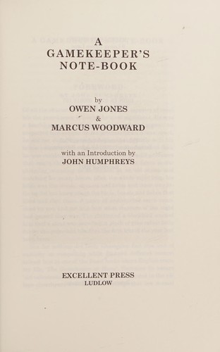 A Gamekeeper's Notebook