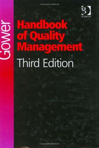 Gower Handbook of Quality Management