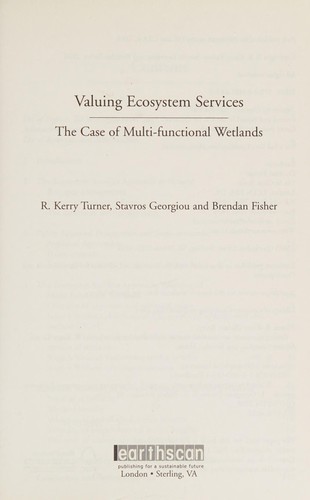 Valuing ecosystem services