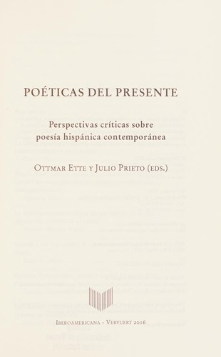Poéticas Del Presente