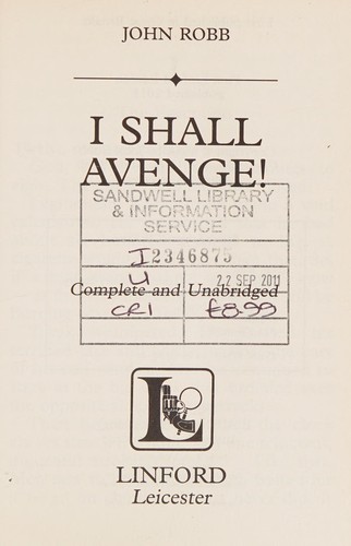 I shall avenge!