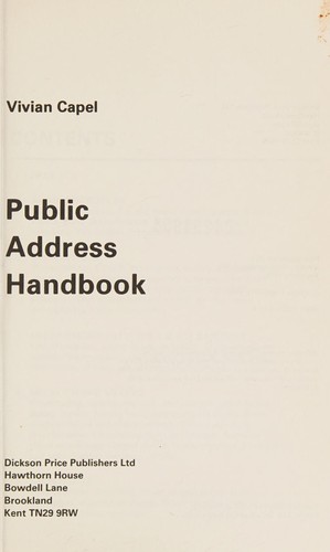 Public Address Handbook