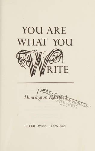 You are what you write