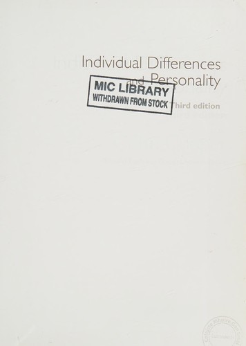 Individual Differences and Personality