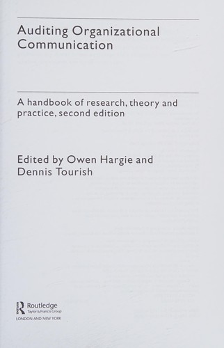 Auditing organizational communication