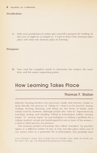 Reading and Thinking