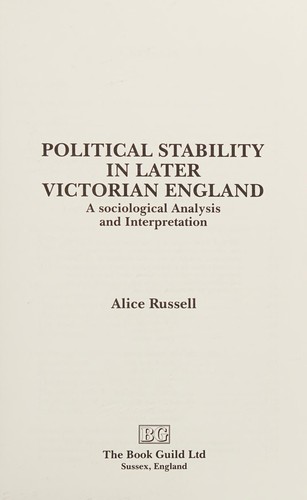 Political stability in later Victorian England