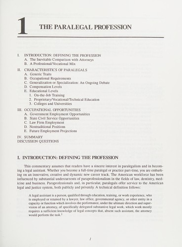 The paralegal resource manual
