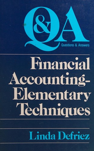 Financial accounting - elementary techniques