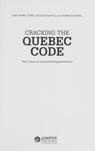 Cracking the Quebec code
