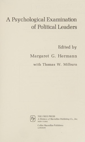 A Psychological examination of political leaders