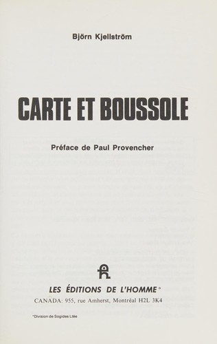 Carte et boussole