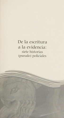 De la escritura a la evidencia